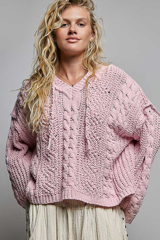 Pink Ultra Cozy Chenille Hoodie