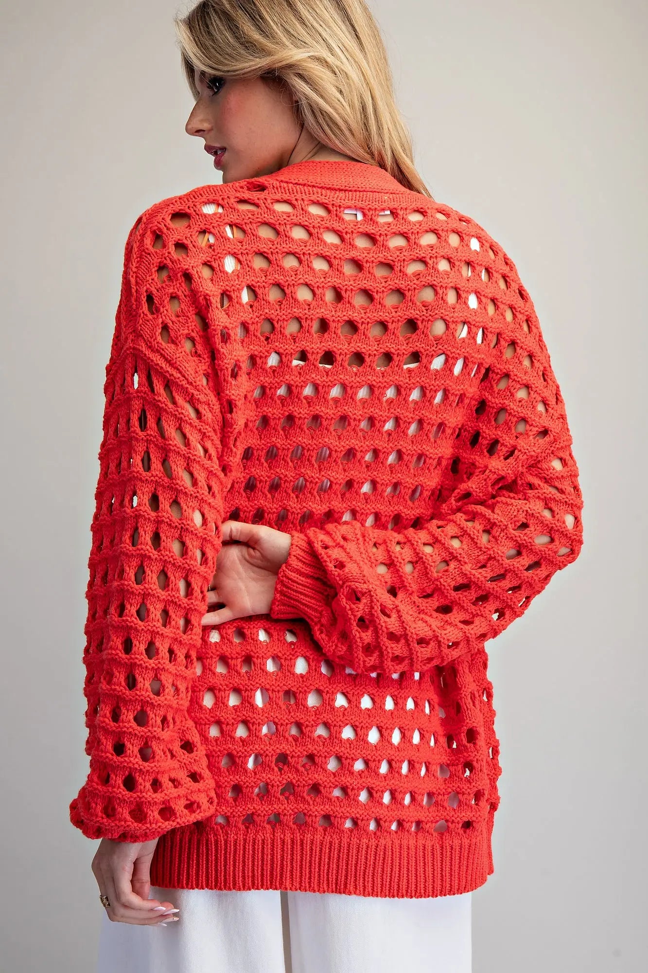 Tomato Crochet Cardigan