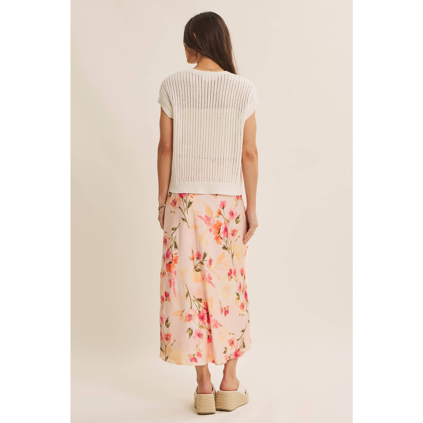 The Laurel Open-Knit Button-Down Sweater