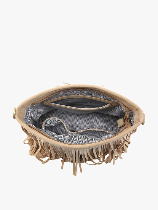 Sadie Faux Suede Fringe Crossbody