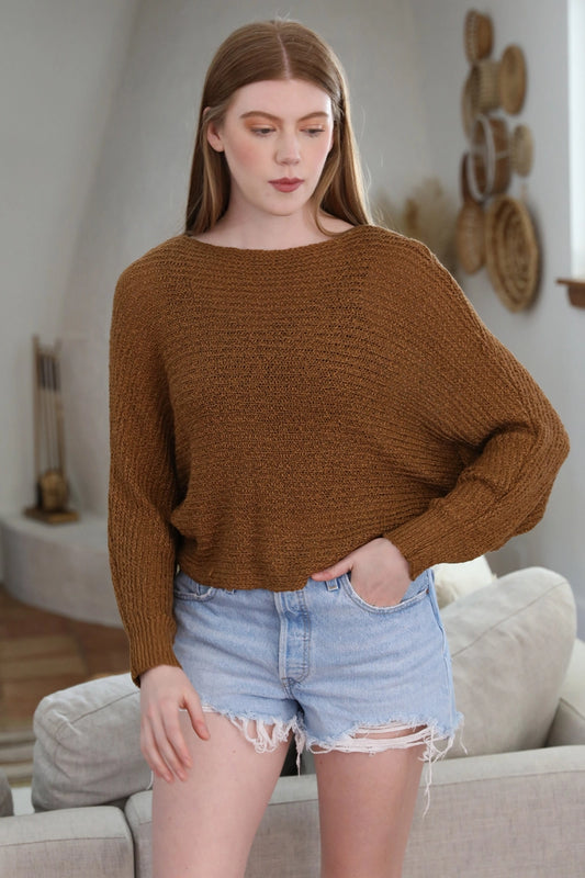 Camel Slouchy Sweater