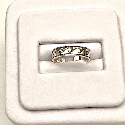 Wave Toe Ring