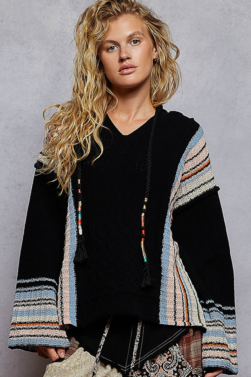 Beach Babe Stipe Chenille Sweater