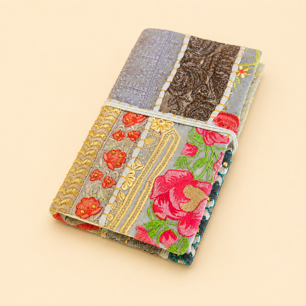 Patchwork Journal- Smoky Blue