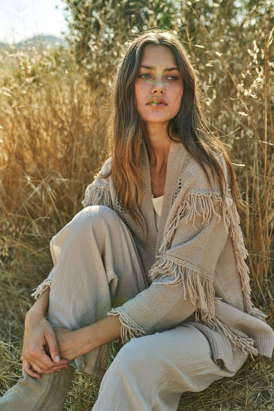 Desert Dunes Fringe Cardigan