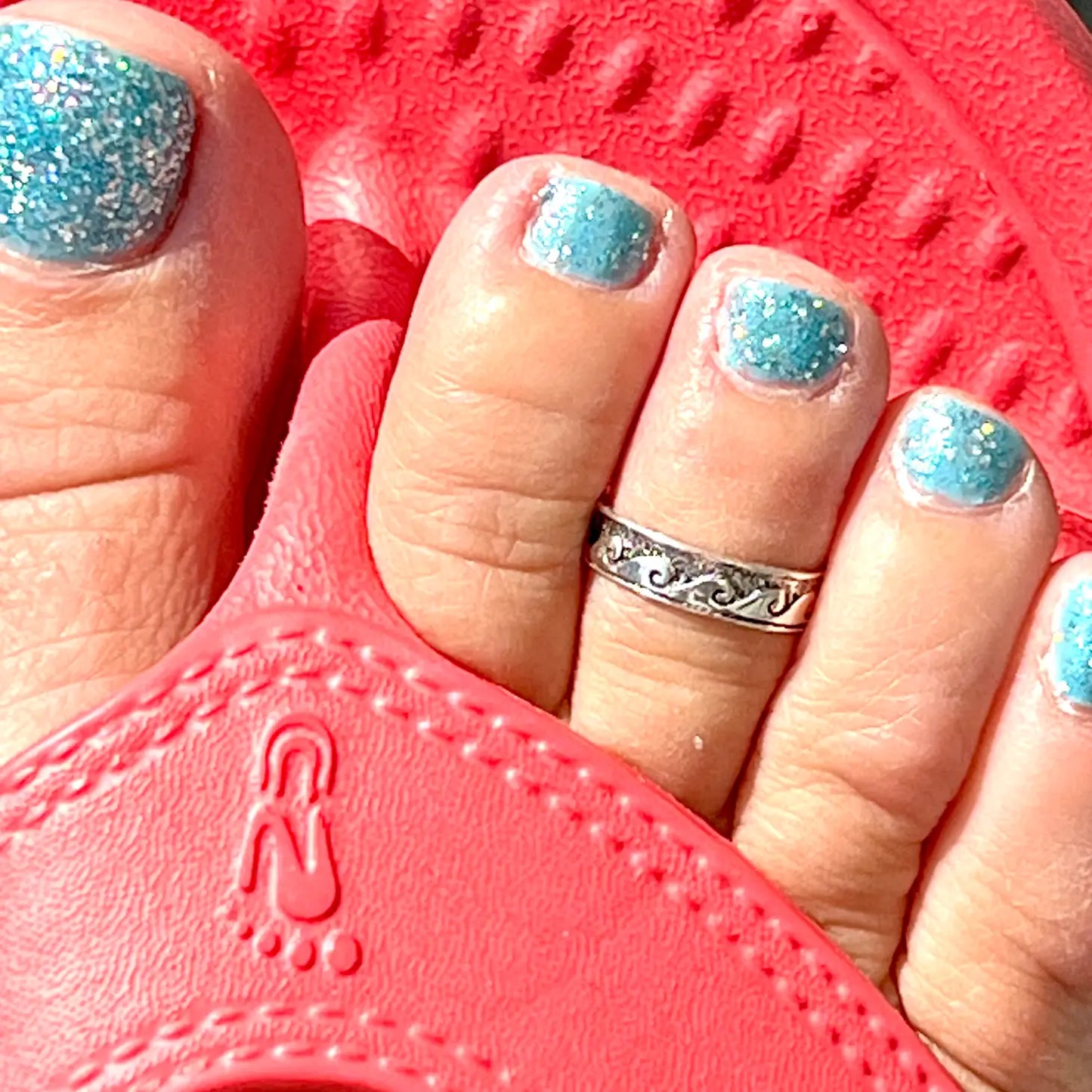 Wave Toe Ring