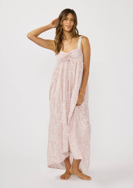 Pink Floral Lace Dress