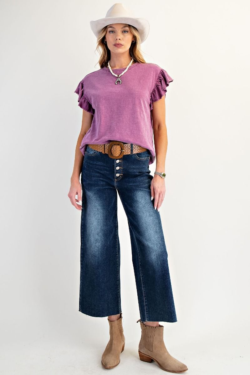 Orchid Ruffle Tee