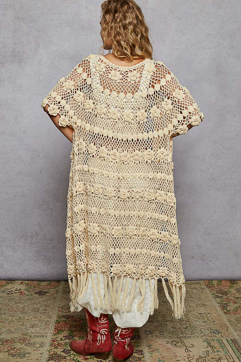 Ivory Bloom Duster