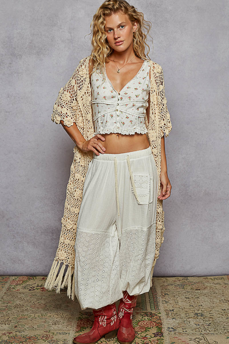 Ivory Bloom Duster
