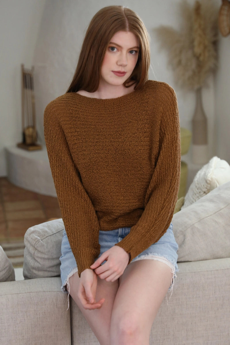 Camel Slouchy Sweater