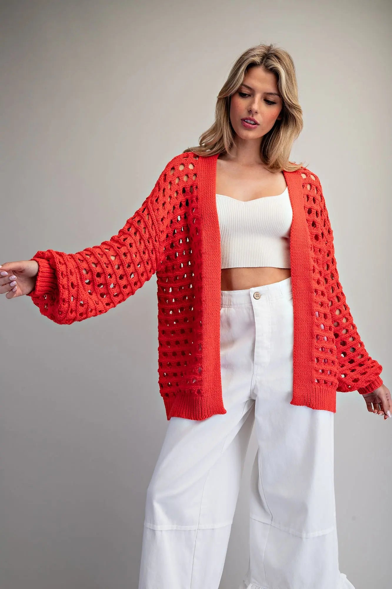 Tomato Crochet Cardigan