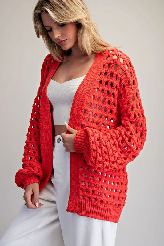 Tomato Crochet Cardigan
