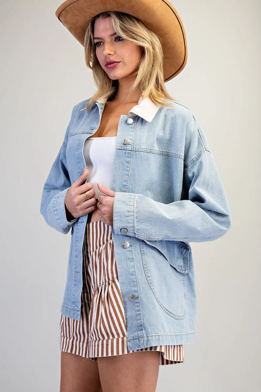 Light Mineral Wash Barn Jacket