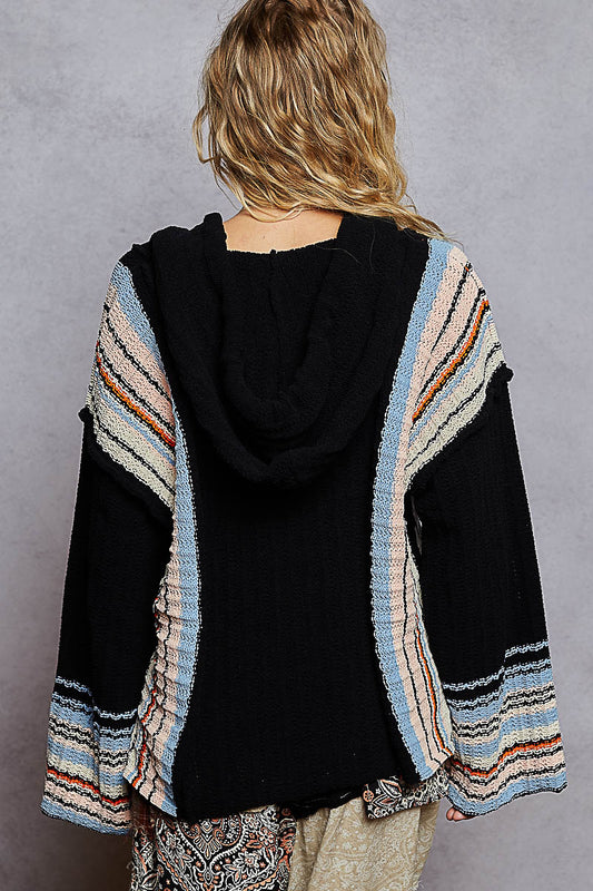 Beach Babe Stipe Chenille Sweater