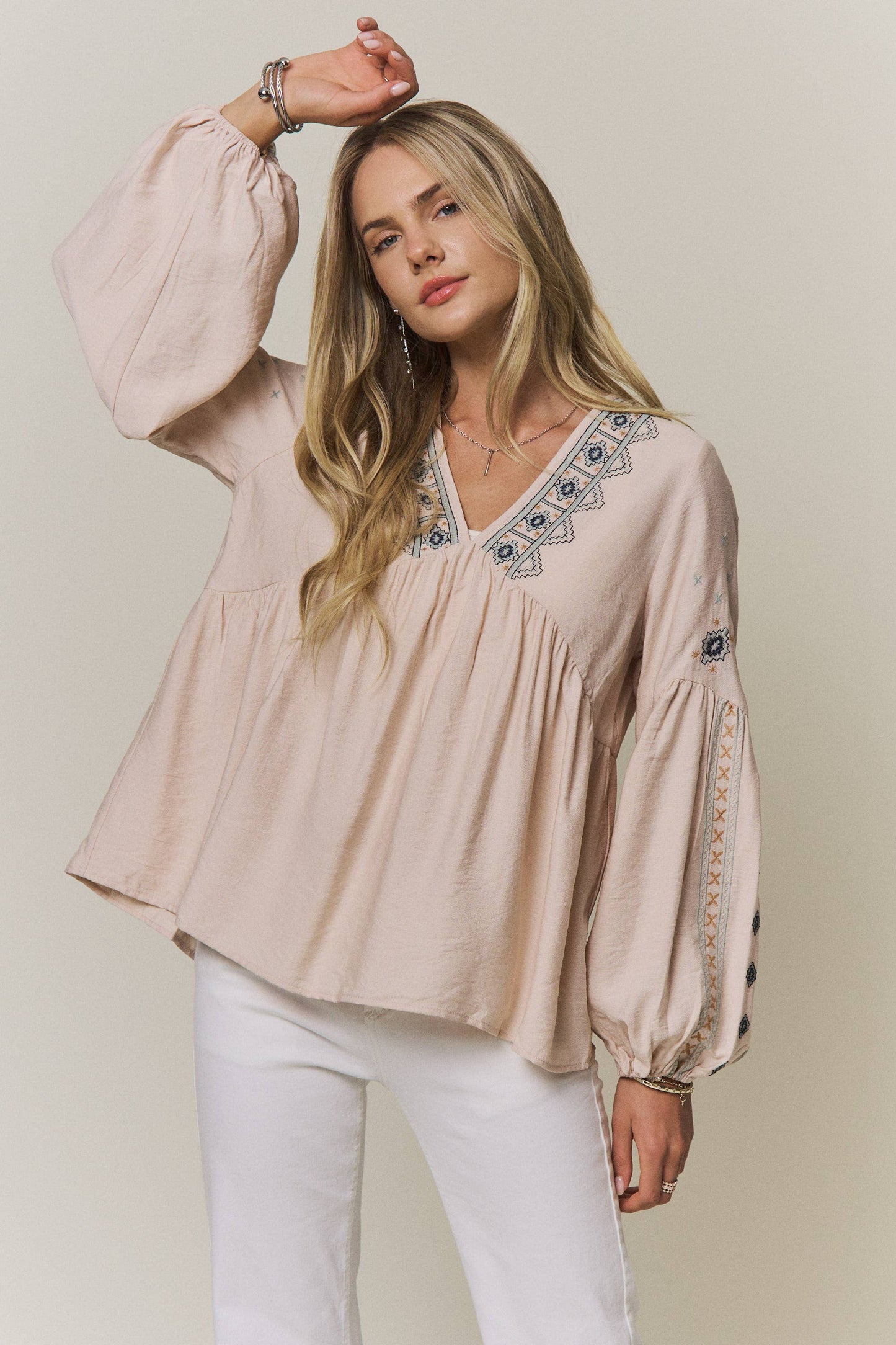The Sedona Embroidered Blouse