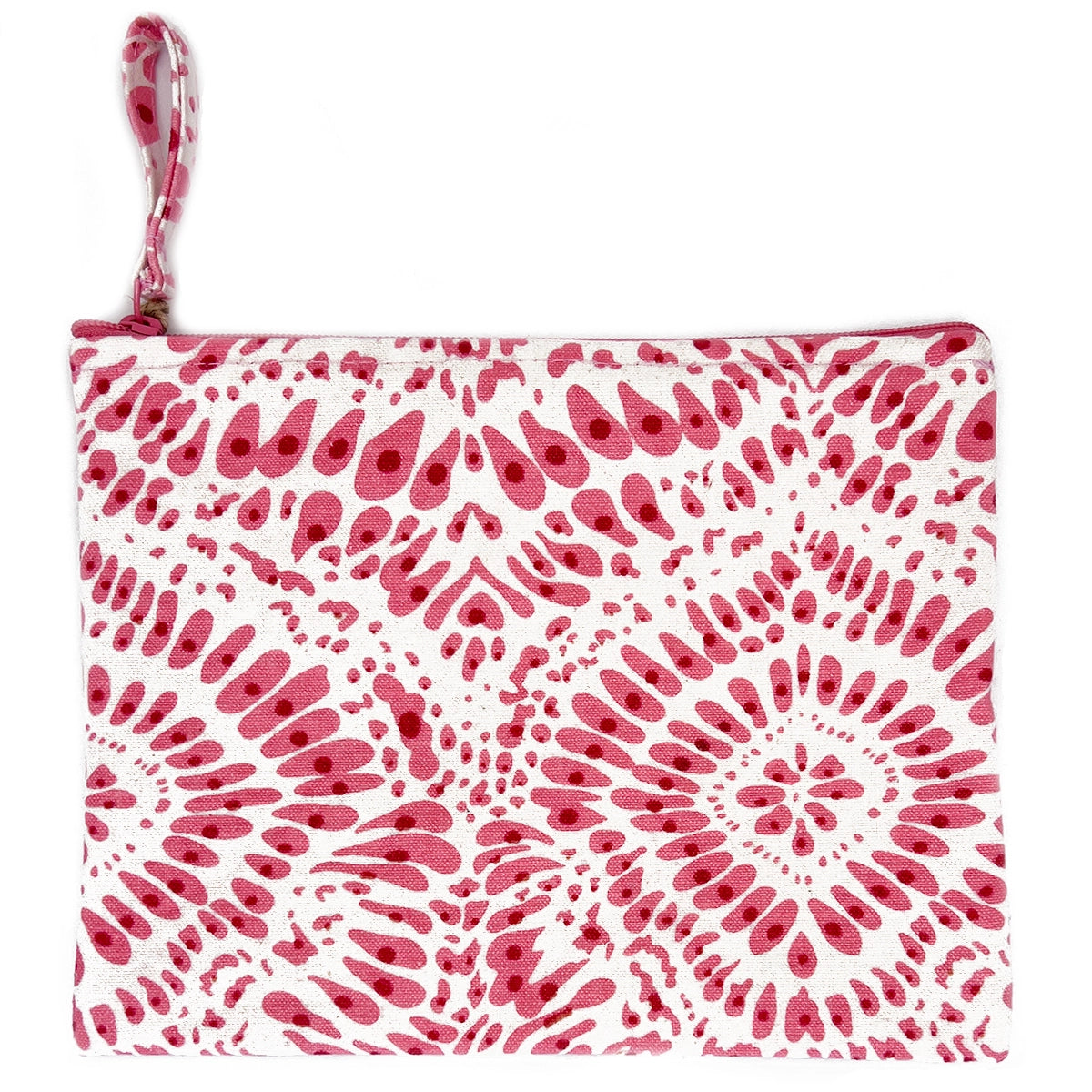 Block Print Zipper Bag