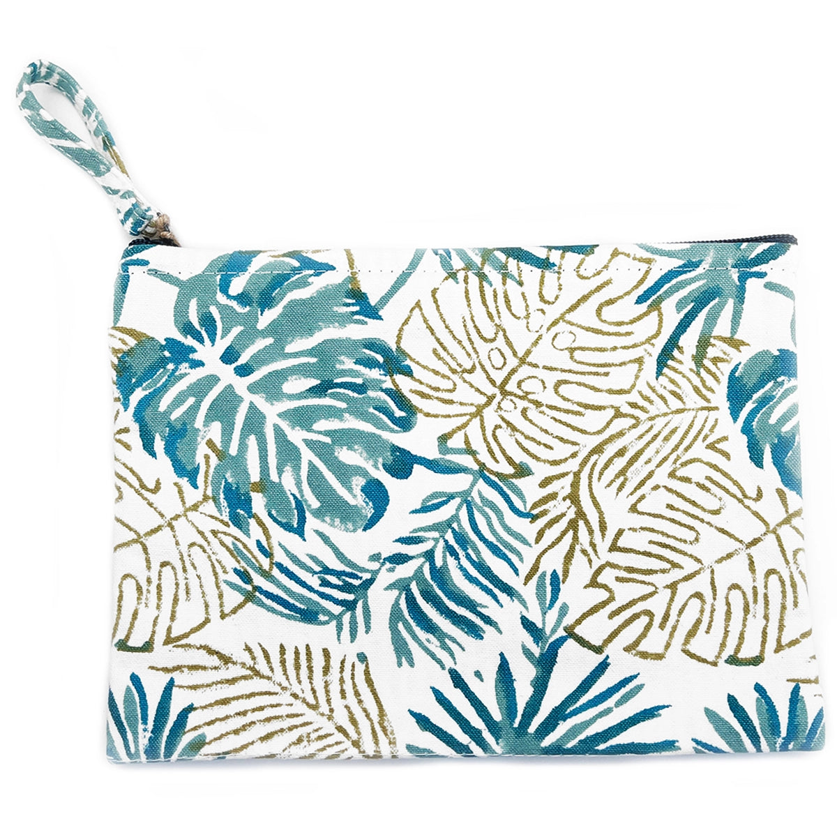 Block Print Zipper Bag