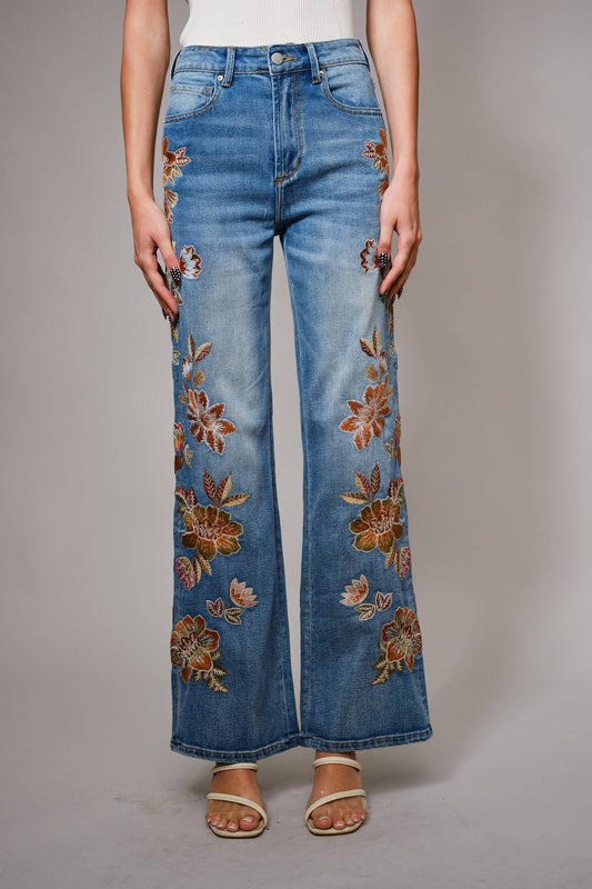 Cider Bloom Flare Jeans