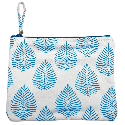 Block Print Zipper Bag