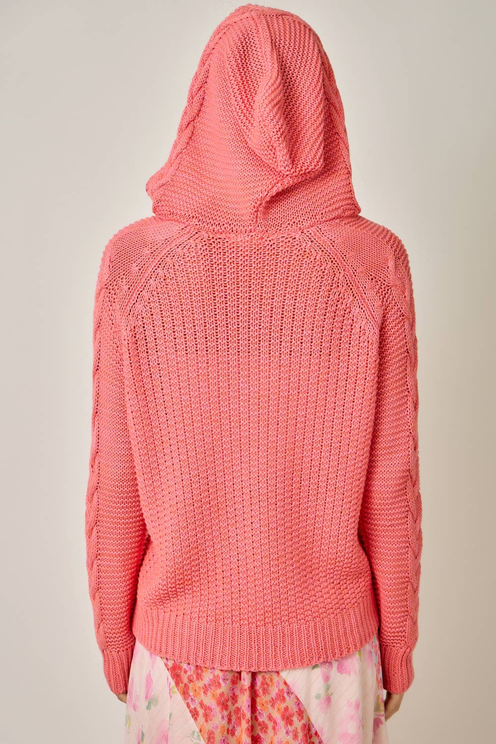 Coral Cable Sweater