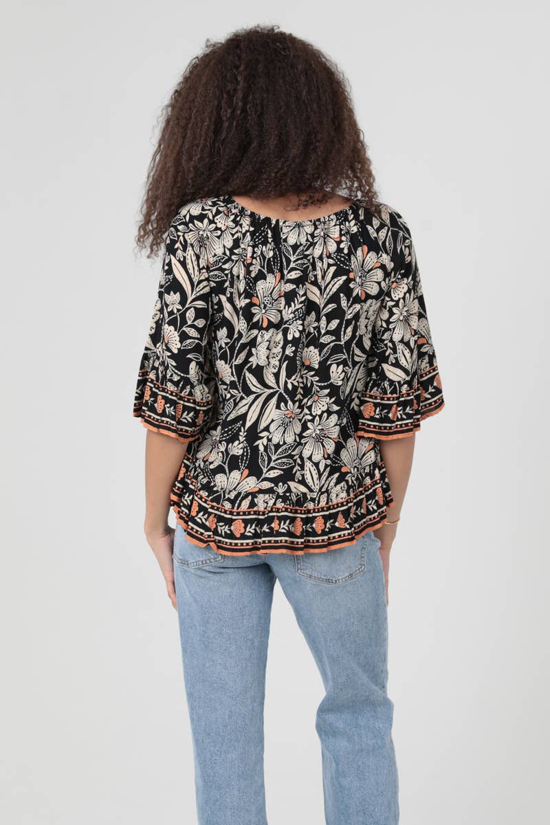 Midnight Bloom Top