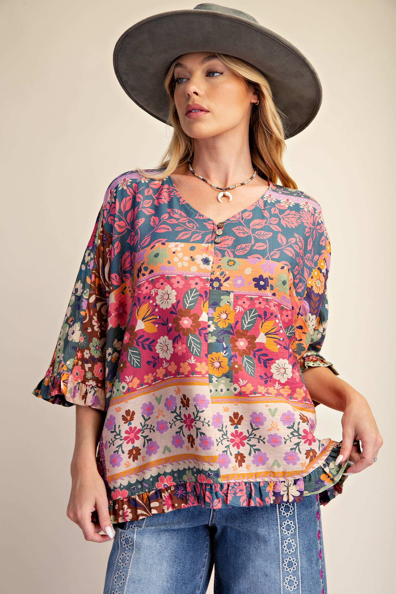 The Juniper Patchwork Blouse
