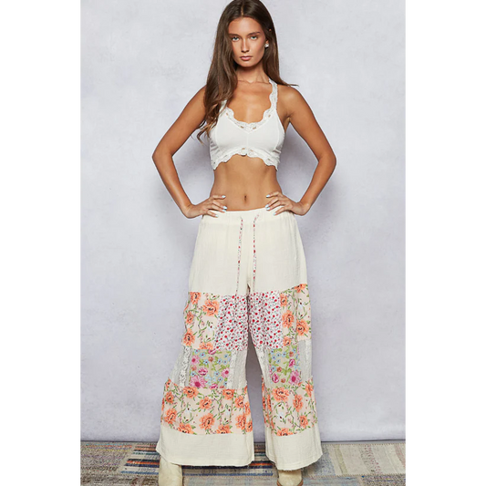 Petal Patchwork Pants