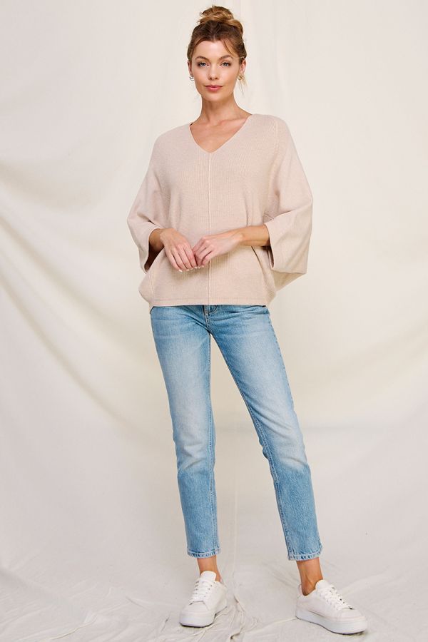 The Coziest Vneck Sweater