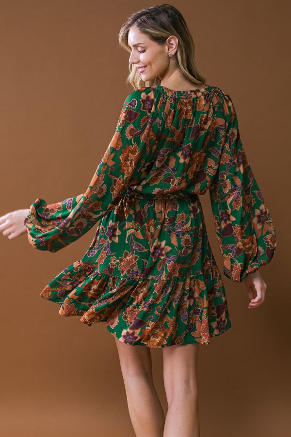 Green Floral Dress