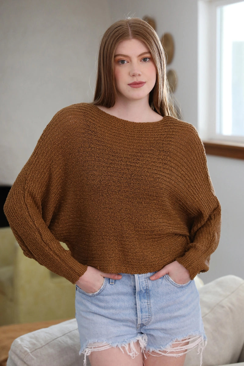 Camel Slouchy Sweater