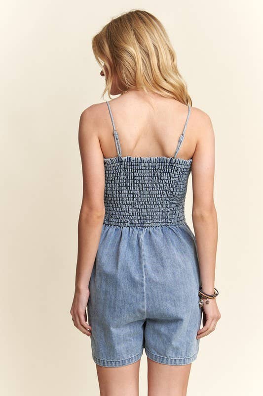 Denim Romper
