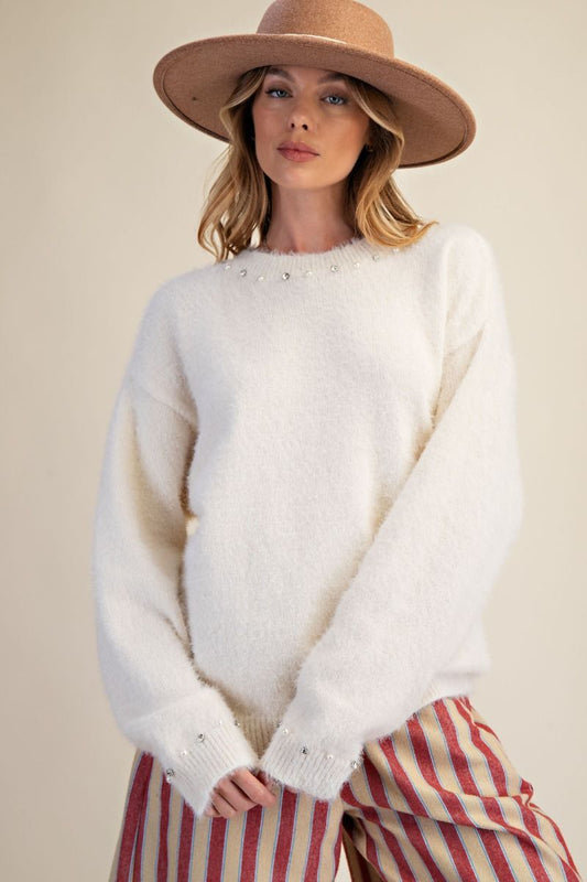 Dazzle Me Pearl Sweater