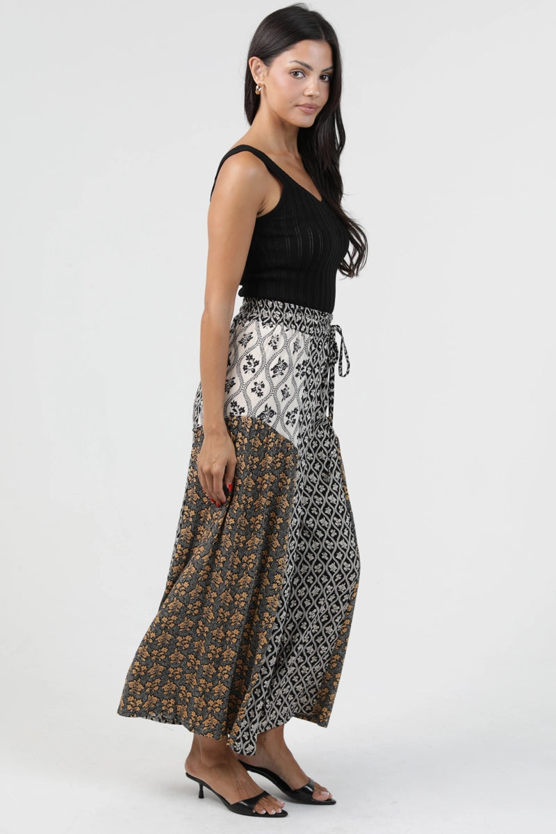Marigold Trellis Wide-Leg Pants