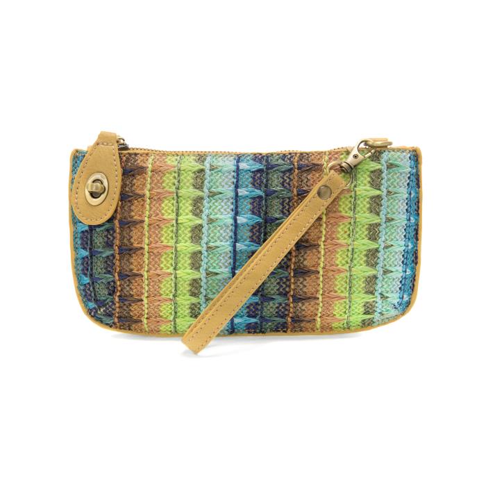 Multi Stripe Straw Crossbody