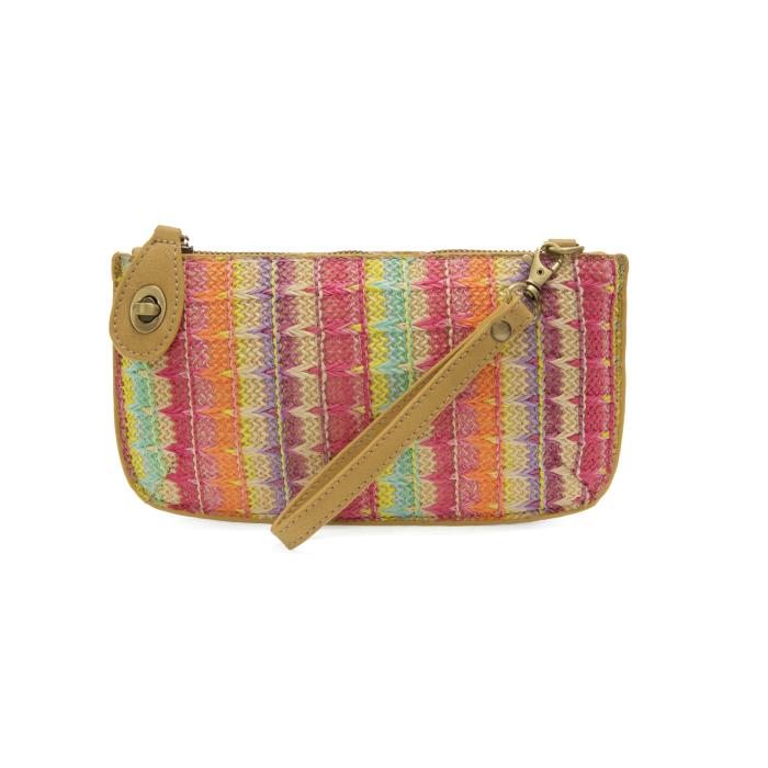 Multi Stripe Straw Crossbody