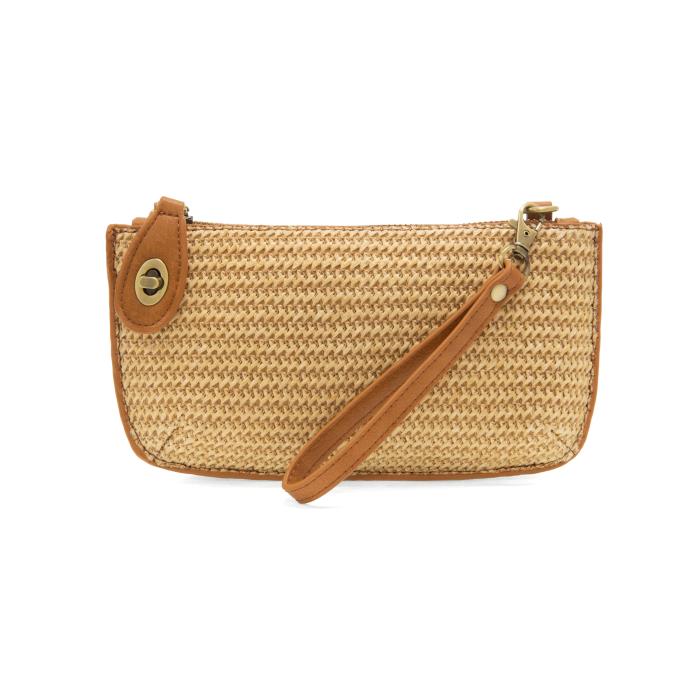 Joy Susan Black Straw Mini Clutch